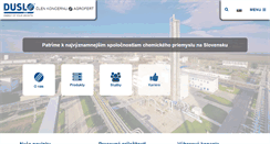 Desktop Screenshot of duslo.sk